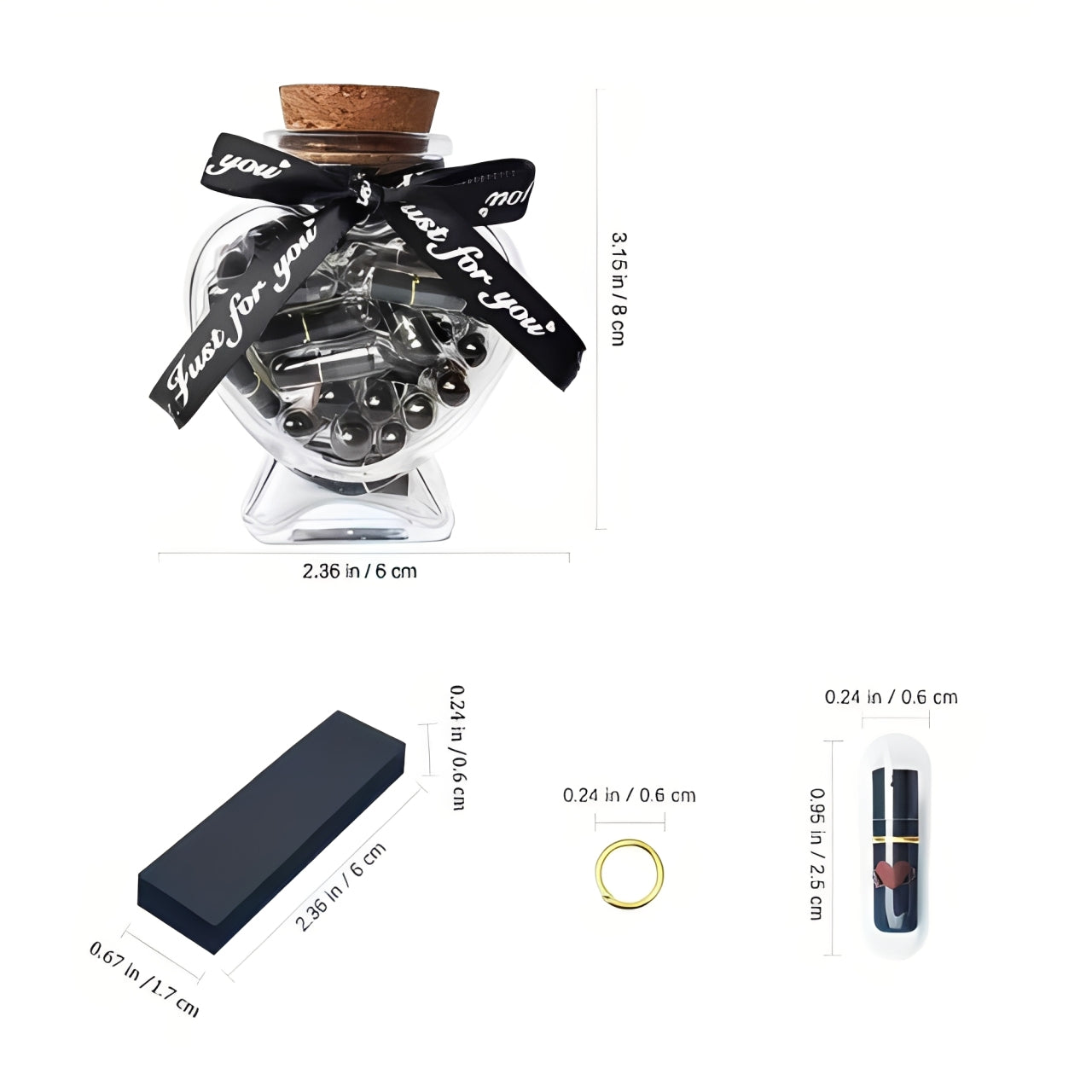 Frasco Bíblico con Mensajes